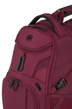 SWISSGEAR Mini 1900 ScanSmart Laptop Backpack in Pomegranate
