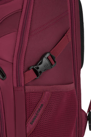 SWISSGEAR Mini 1900 ScanSmart Laptop Backpack in Pomegranate