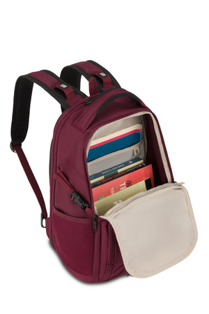 SWISSGEAR Mini 1900 ScanSmart Laptop Backpack in Pomegranate