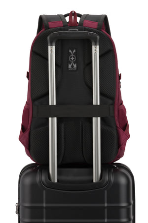SWISSGEAR Mini 1900 ScanSmart Laptop Backpack in Pomegranate