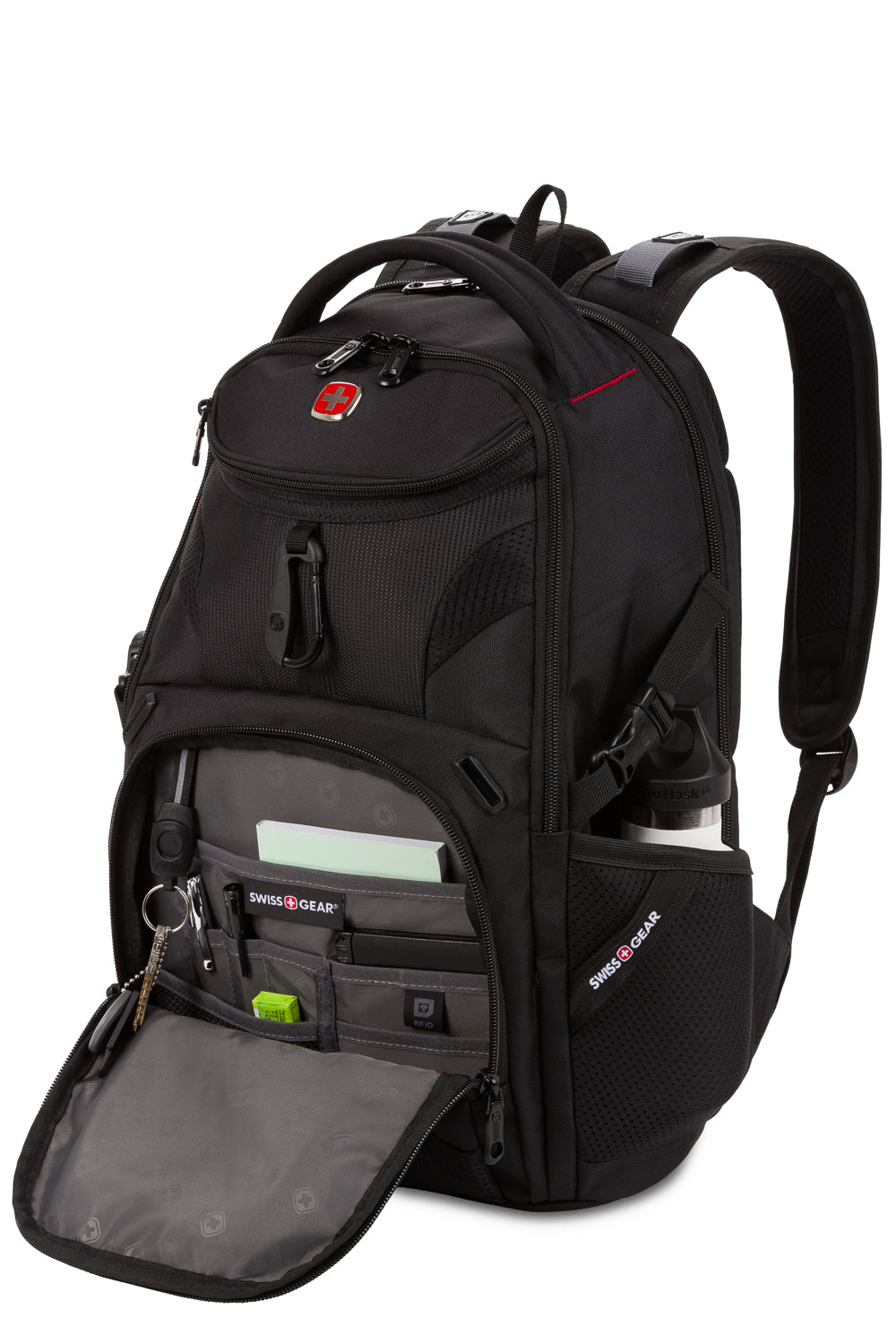 SWISSGEAR Mini 1900 ScanSmart Laptop Backpack - Black - 04