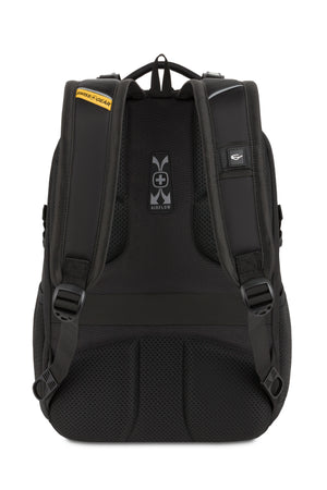 SWISSGEAR Mini 1900 ScanSmart Laptop Backpack in Black/Gold