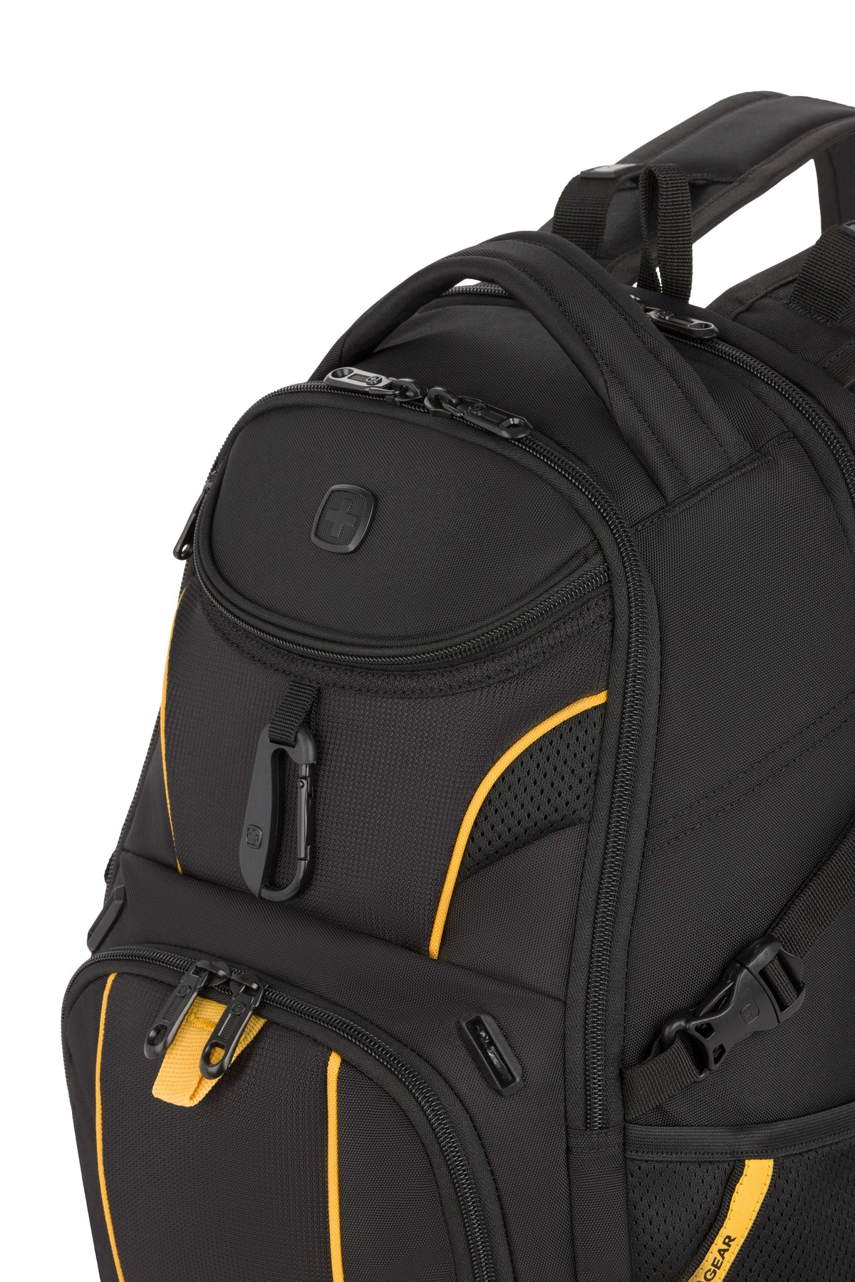SWISSGEAR Mini 1900 ScanSmart Laptop Backpack - Black/Gold - 11