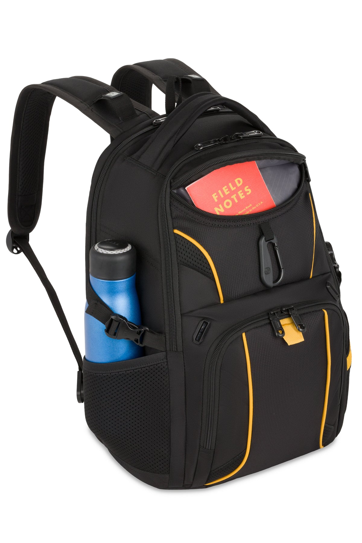 SWISSGEAR Mini 1900 ScanSmart Laptop Backpack - Black/Gold - 10