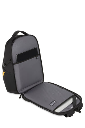 SWISSGEAR Mini 1900 ScanSmart Laptop Backpack in Black/Gold