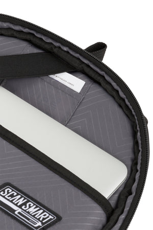 SWISSGEAR Mini 1900 ScanSmart Laptop Backpack in Black/Gold