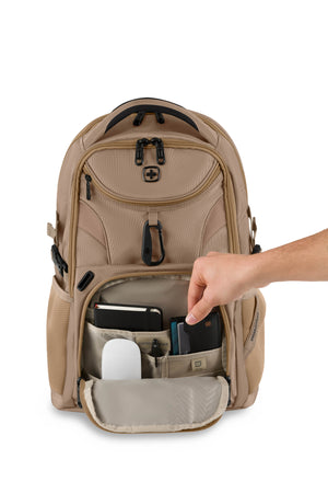 SWISSGEAR Mini 1900 ScanSmart Laptop Backpack in Caramel