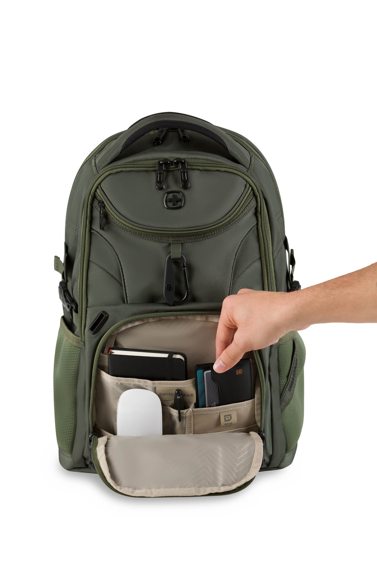 SWISSGEAR Mini 1900 ScanSmart Laptop Backpack - Evergreen - 05