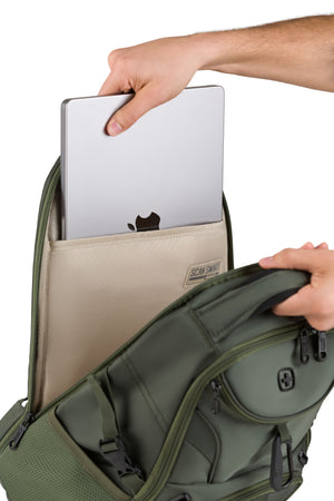 SWISSGEAR Mini 1900 ScanSmart Laptop Backpack in Evergreen