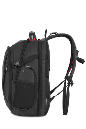 SWISSGEAR Travel Tech Elite USB ScanSmart Laptop Backpack in Black/Red