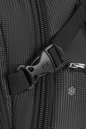 SWISSGEAR Travel Tech Elite USB ScanSmart Laptop Backpack in Black/Red