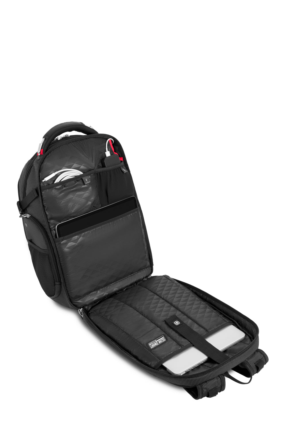 SWISSGEAR Travel Tech Elite USB ScanSmart Laptop Backpack - Black/Red - 26