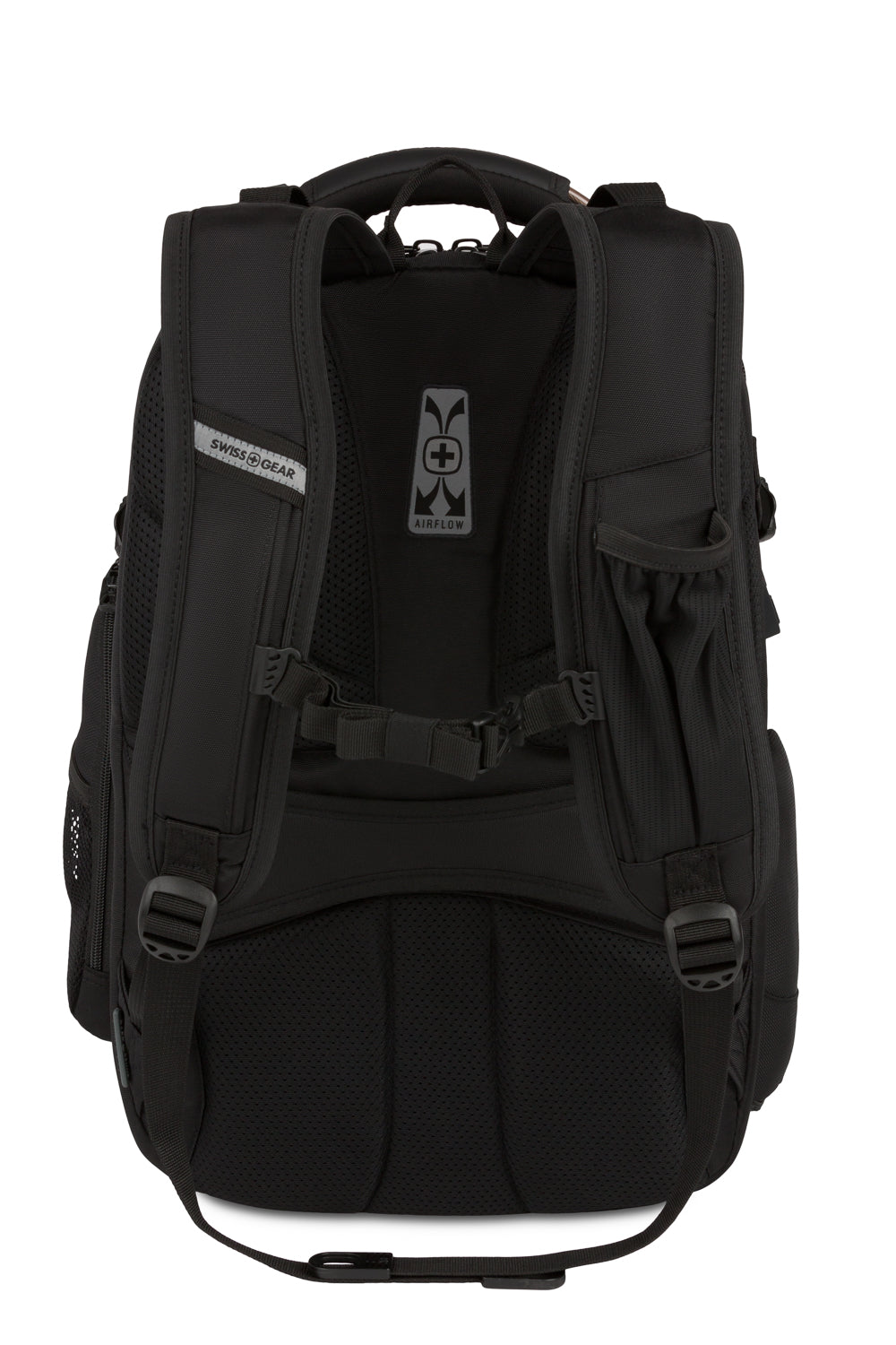 SWISSGEAR 5358 ScanSmart ラップトップバックパック 15インチノートパソコン対応 USB充電ポート(ブラックステルス) SWISSGEAR Travel Tech Elite USB ScanSmart Laptop Backpack in Black