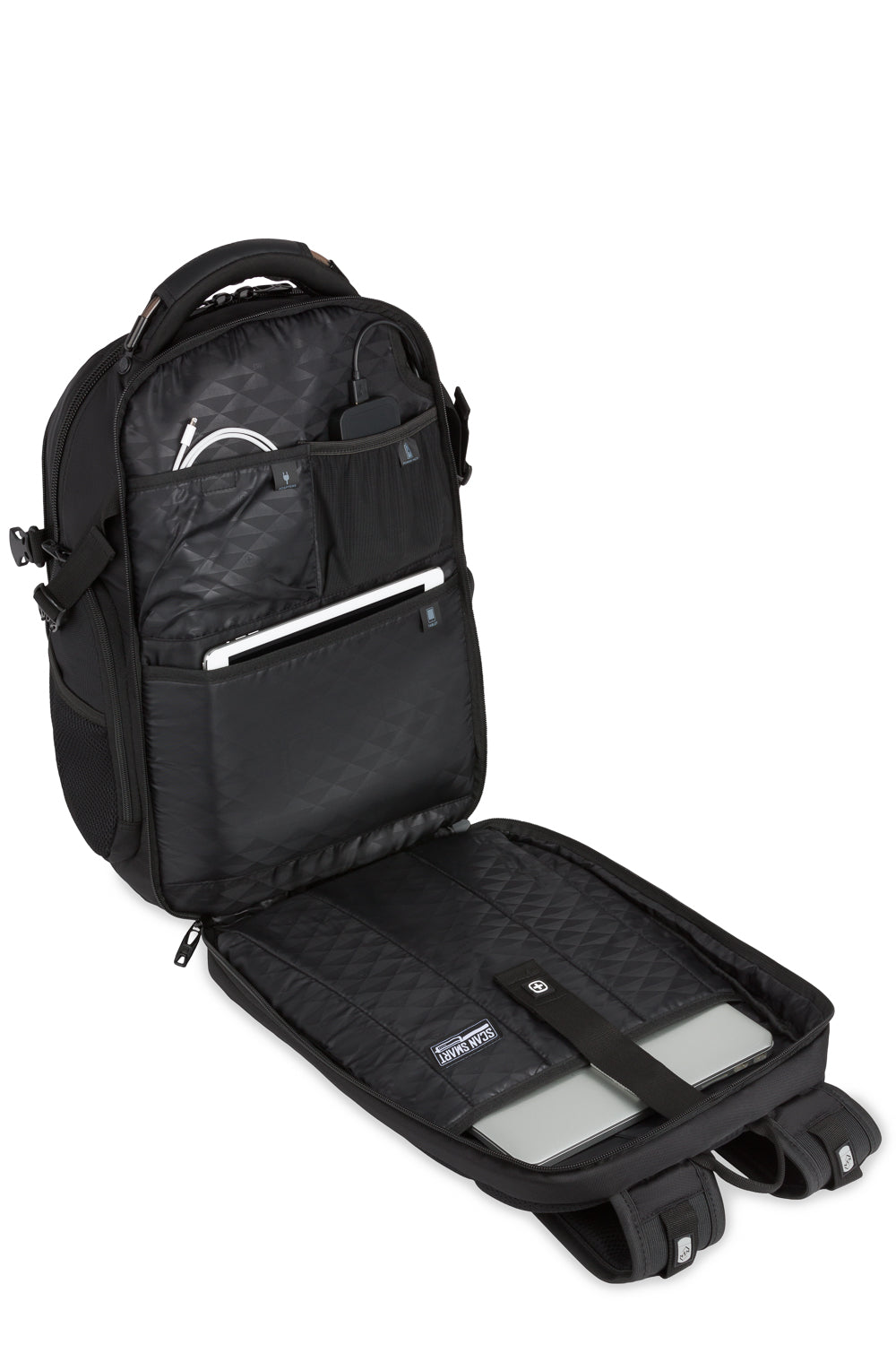 SWISSGEAR Travel Tech Elite USB ScanSmart Laptop Backpack - Black - 21