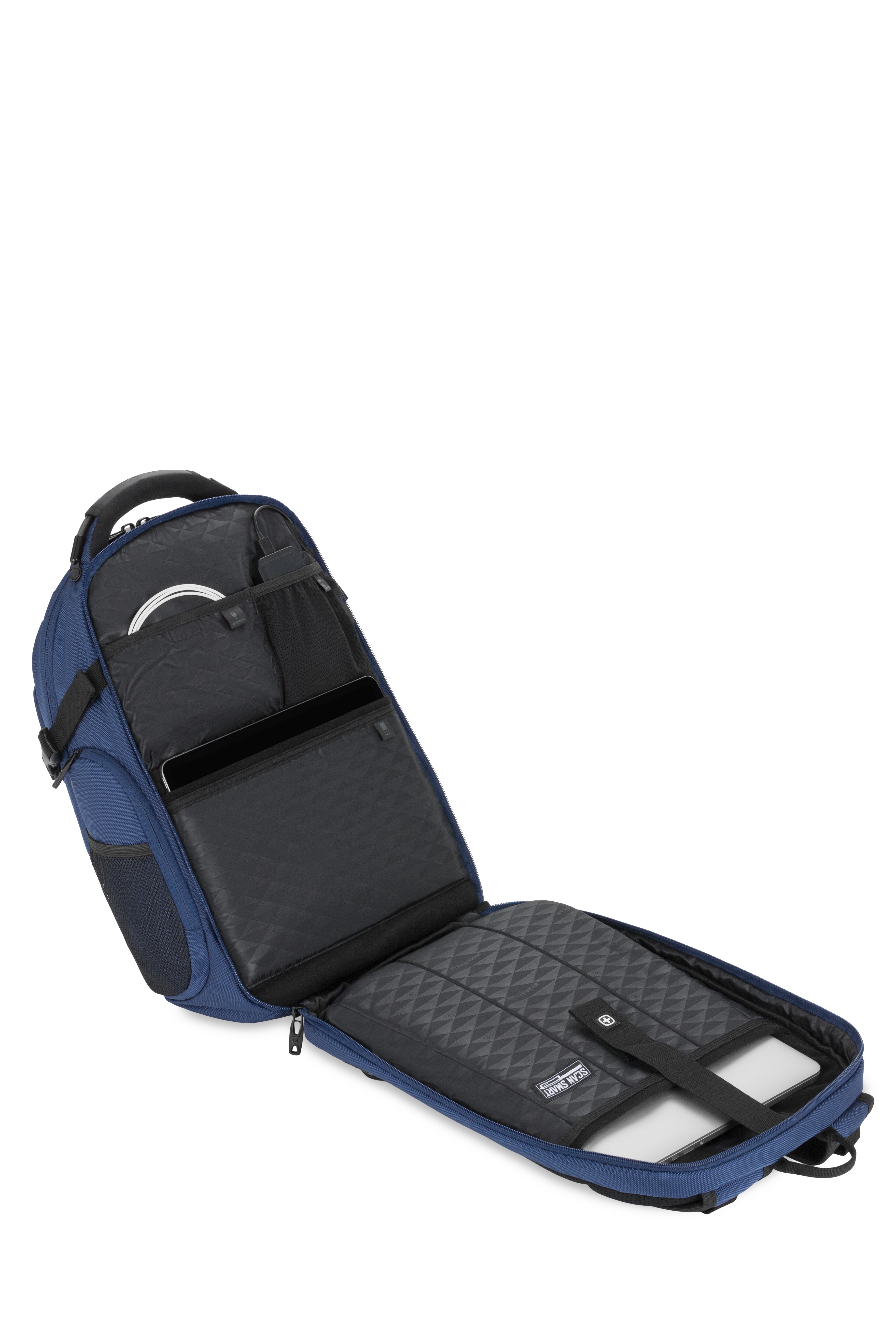 SWISSGEAR 5358 USB ScanSmart Laptop Backpack - Ballistic Navy Blue
