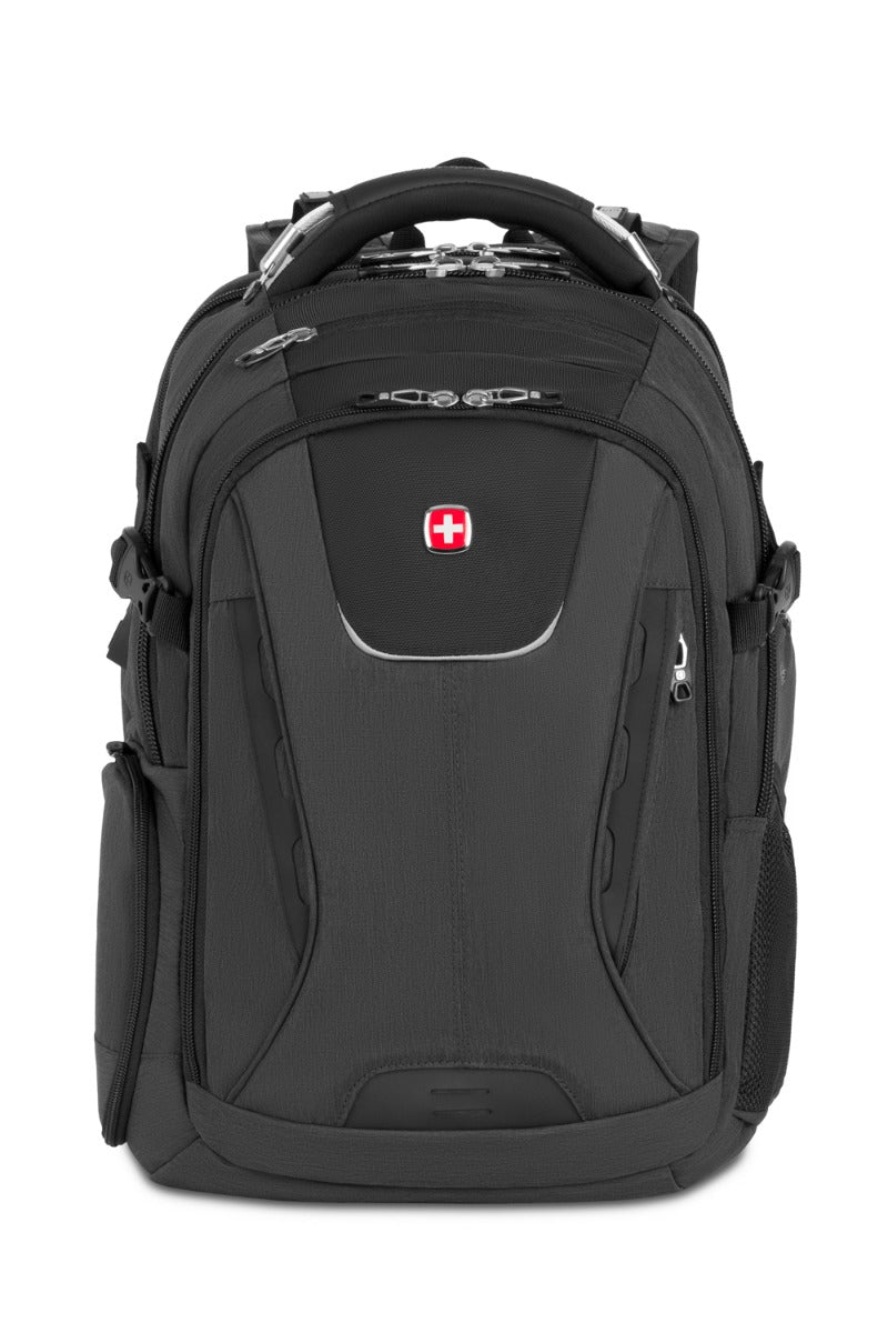 SWISSGEAR Travel Tech Elite USB ScanSmart Laptop Backpack - Grey Heather - 24