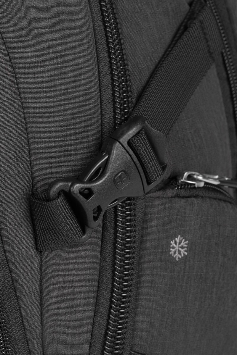 SWISSGEAR Travel Tech Elite USB ScanSmart Laptop Backpack - Grey Heather - 18