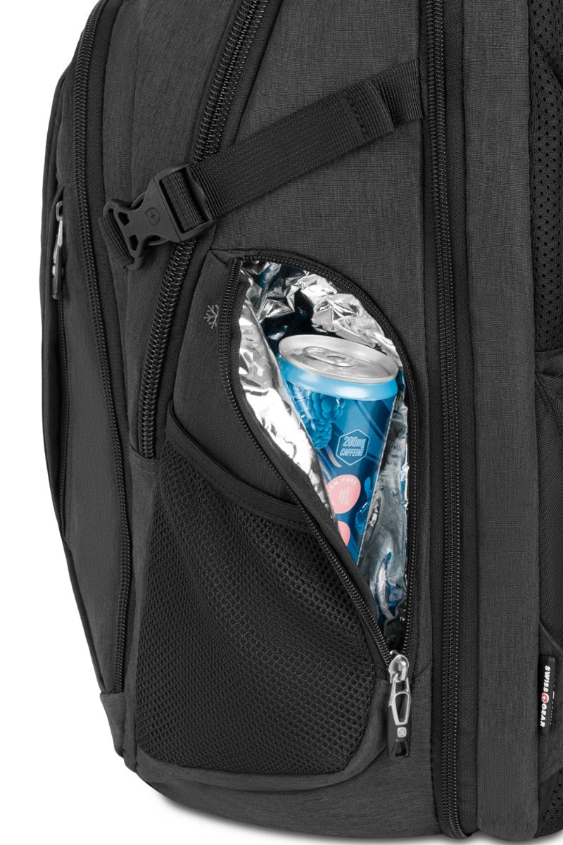 SWISSGEAR Travel Tech Elite USB ScanSmart Laptop Backpack - Grey Heather - 32