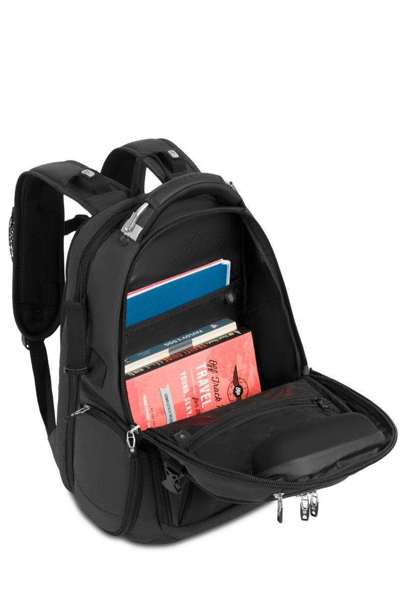 SWISSGEAR Travel Tech Elite USB ScanSmart Laptop Backpack - Grey Heather - 07