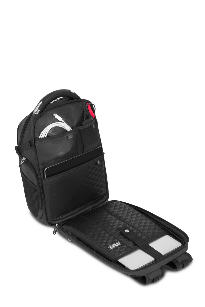 SWISSGEAR Travel Tech Elite USB ScanSmart Laptop Backpack - Grey Heather - 08