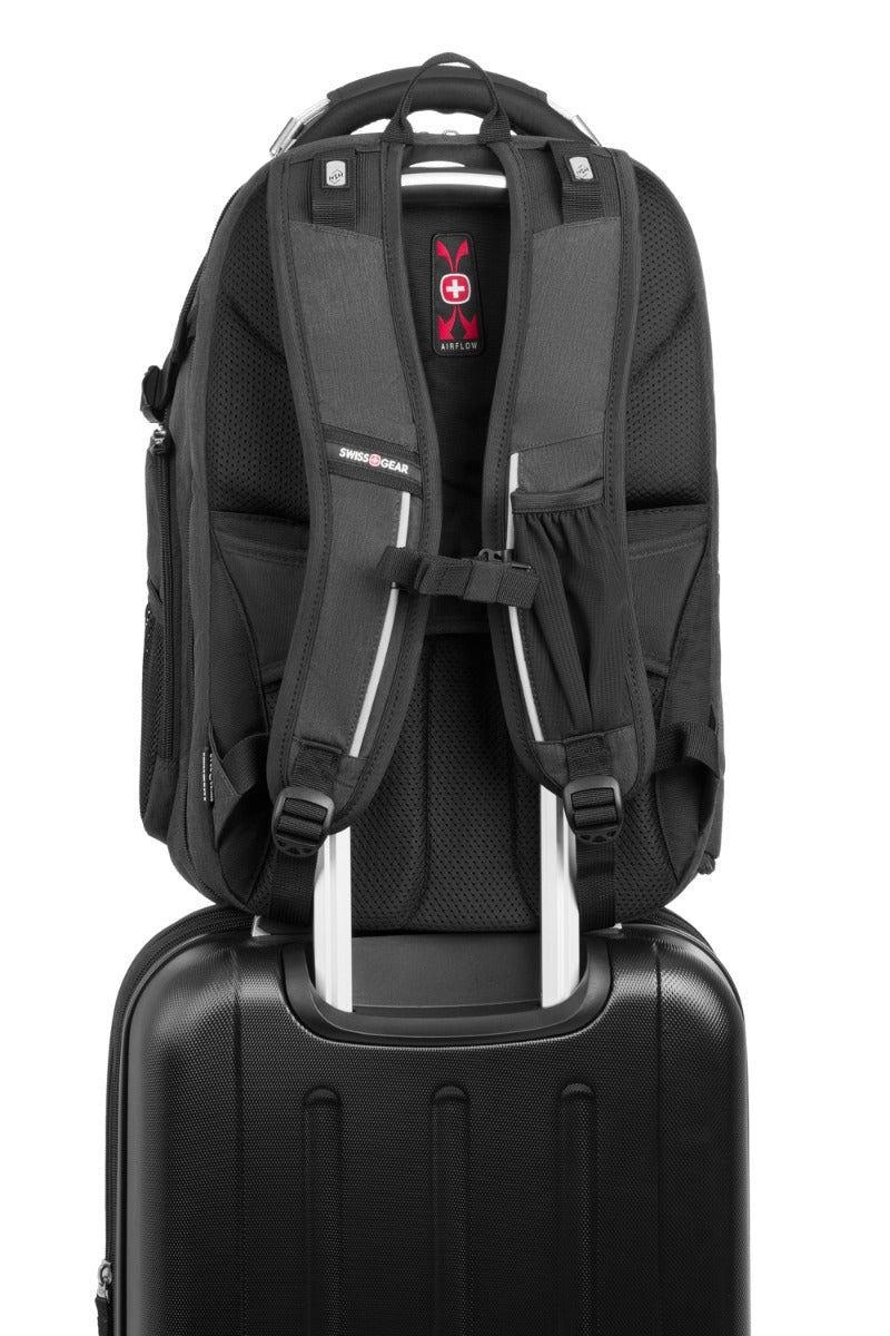 SWISSGEAR Travel Tech Elite USB ScanSmart Laptop Backpack - Grey Heather - 09