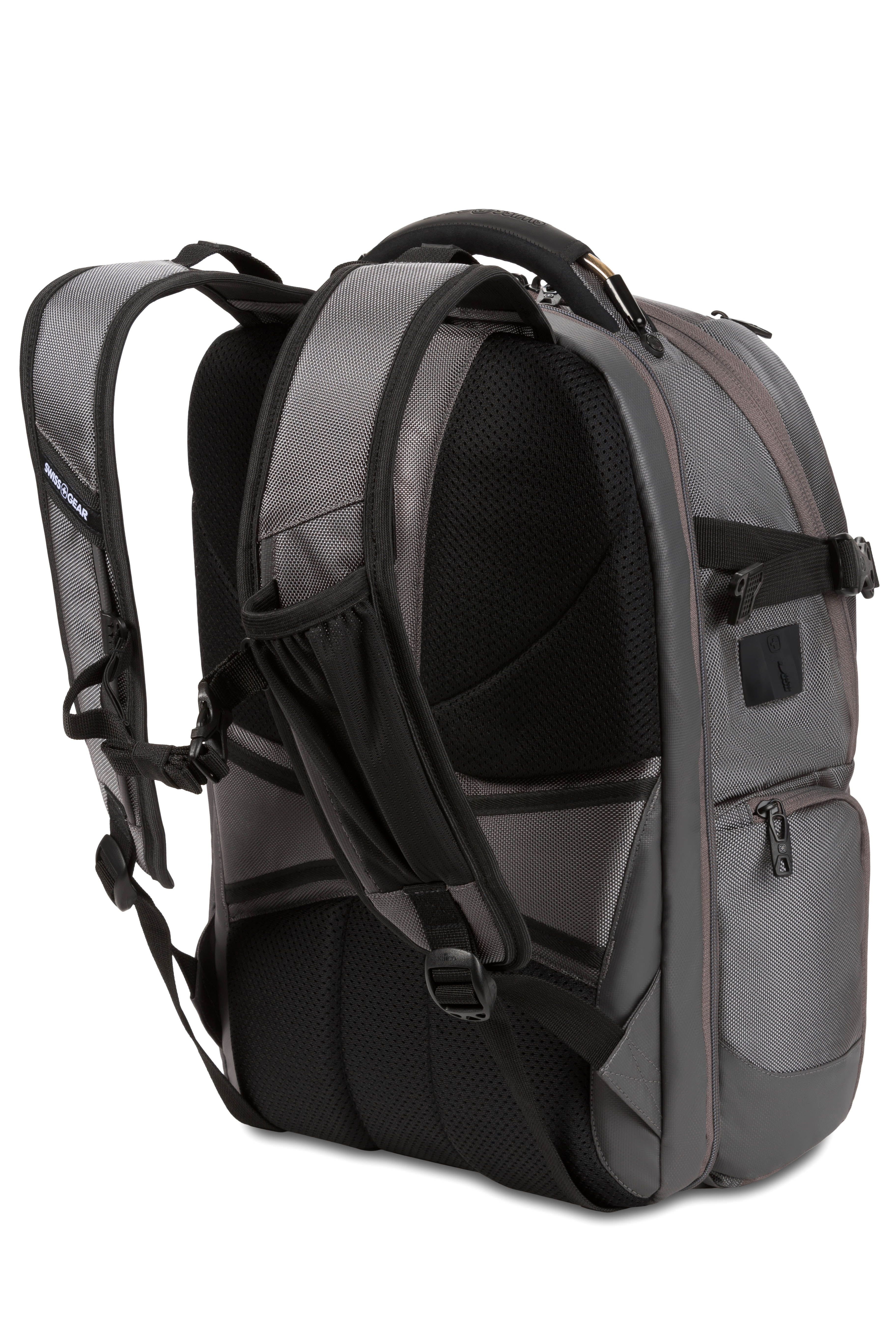 SWISSGEAR Travel Tech Elite USB ScanSmart Laptop Backpack - Grey Ballistic - 18