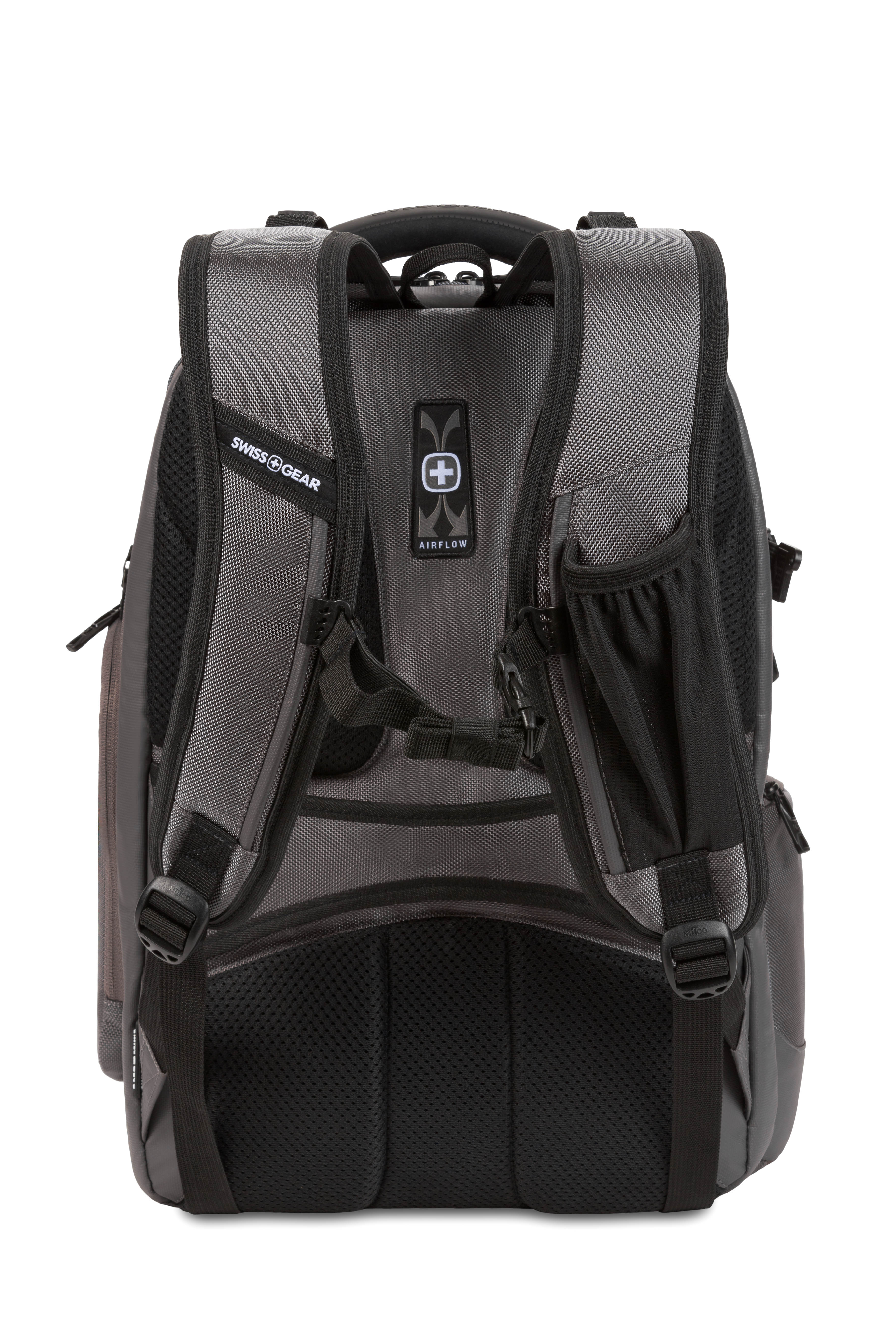 SWISSGEAR Travel Tech Elite USB ScanSmart Laptop Backpack - Grey Ballistic - 17