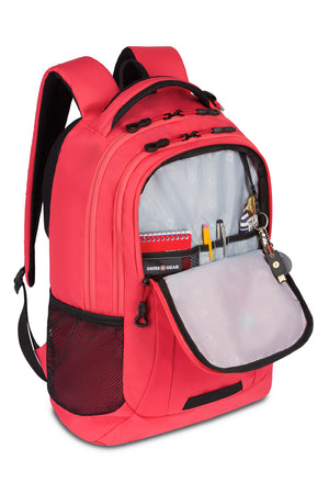 SWISSGEAR 5505 Laptop Backpack Organizer compartment with key/fob clip, and multiple divider pockets