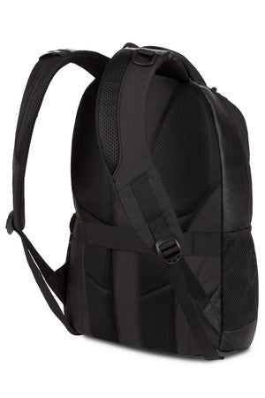 SWISSGEAR 5505 Laptop Backpack Ergonomically contoured, padded shoulder straps with breathable mesh fabric, thumb ring adjuster pulls and D-ring buckle to attach gear to