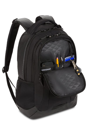 SWISSGEAR 5505 Laptop Backpack Organizer compartment with key/fob clip, multiple divider pockets and integrated padded tablet pocket