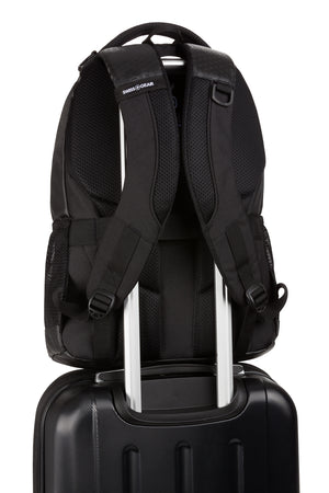 SWISSGEAR 5505 Laptop Backpack with Add a bag strap to attach to your luggage extended handle