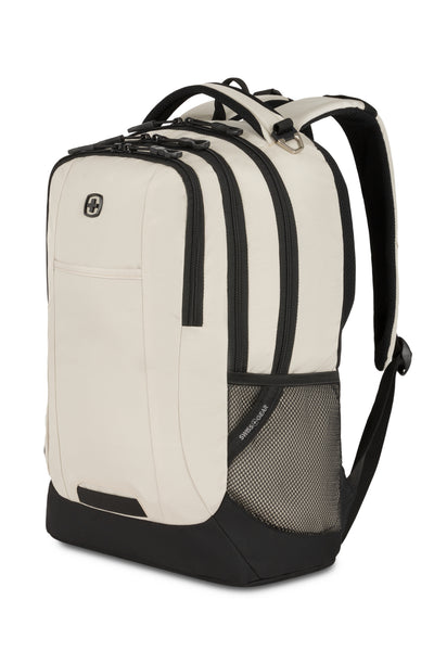 SWISSGEAR Cecil Laptop Backpack in Cream/Black