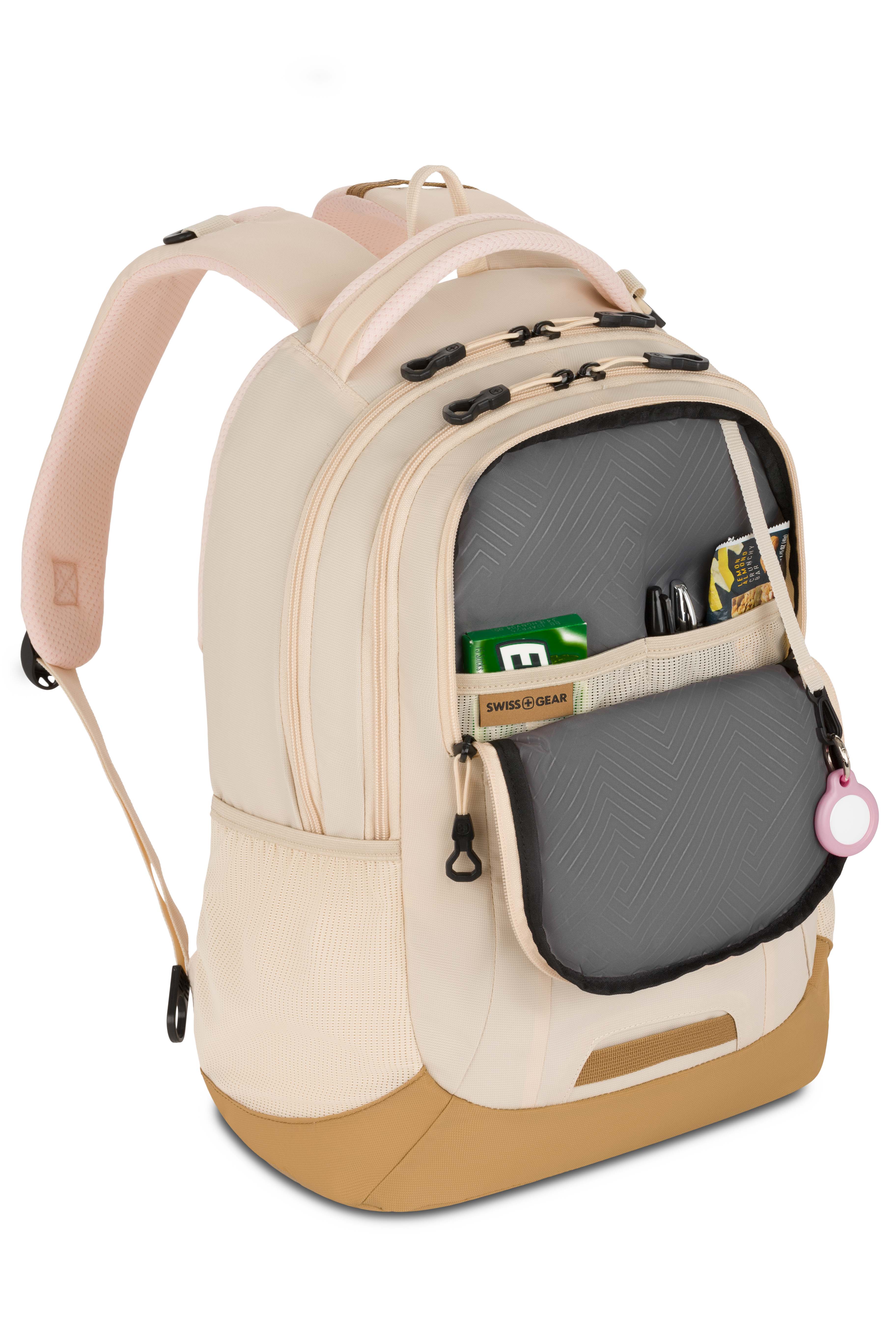 SWISSGEAR Cecil Laptop Backpack in Cream/Tan