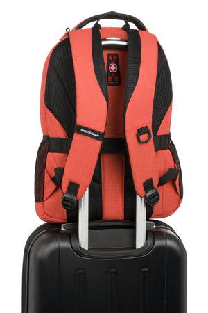 Swissgear 5505 Laptop Backpack - Dark Orange Add-a-bag feature allows bag to slide over extended handle of wheeled luggage