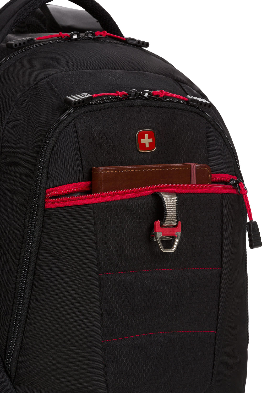 SWISSGEAR 5918 Laptop Backpack - Black/Red - 09