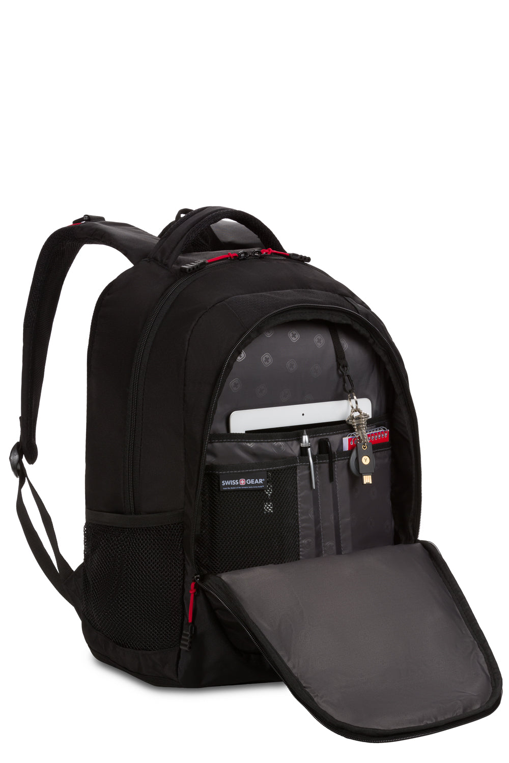 SWISSGEAR 5918 Laptop Backpack - Black/Red - 05