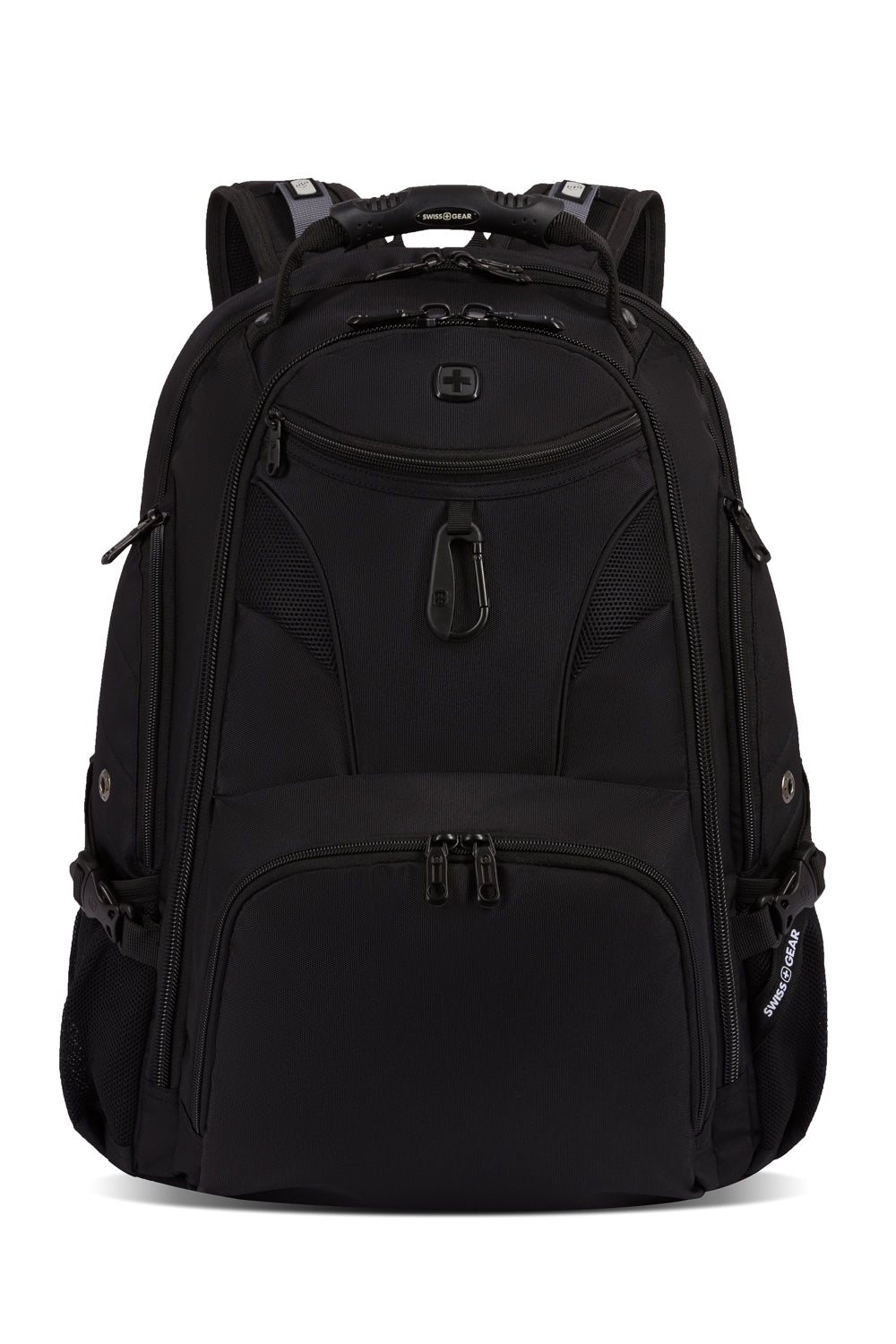 SWISSGEAR 1900 Embroid ScanSmart Laptop Backpack - Black/Black - 03