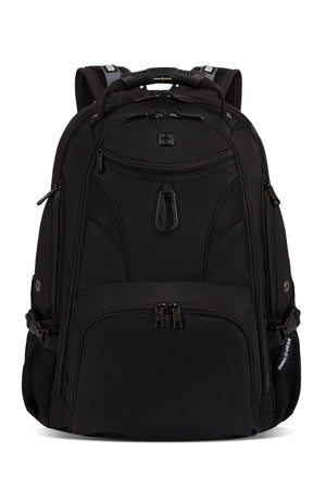 SWISSGEAR 1900 Embroid ScanSmart Laptop Backpack - Black/Black - 03