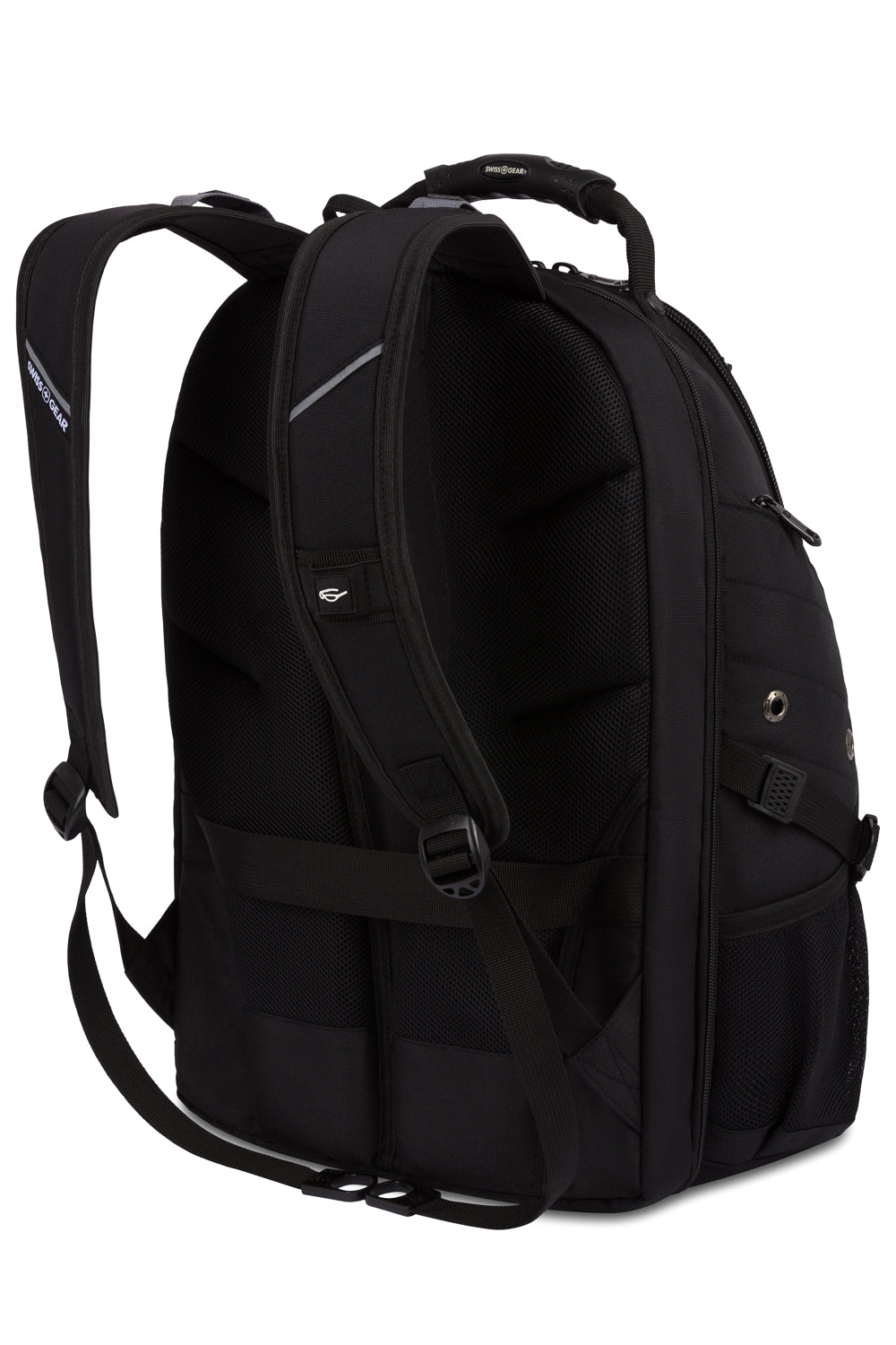 SWISSGEAR 1900 Embroid ScanSmart Laptop Backpack - Black/Black - 02