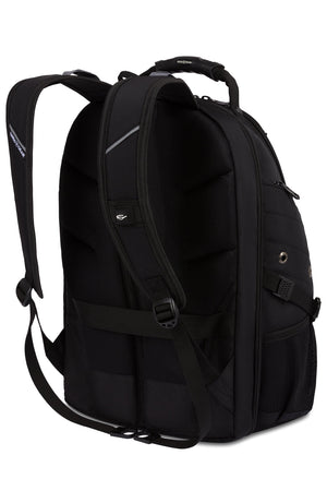 SWISSGEAR 1900 Embroid ScanSmart Laptop Backpack - Black/Black - 02