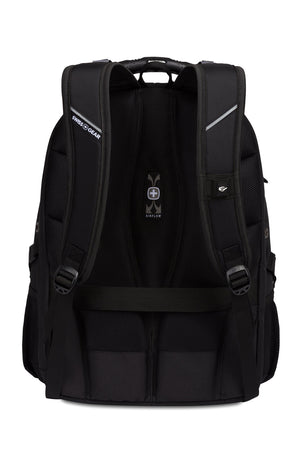 SWISSGEAR 1900 Embroid ScanSmart Laptop Backpack - Black/Black - 08