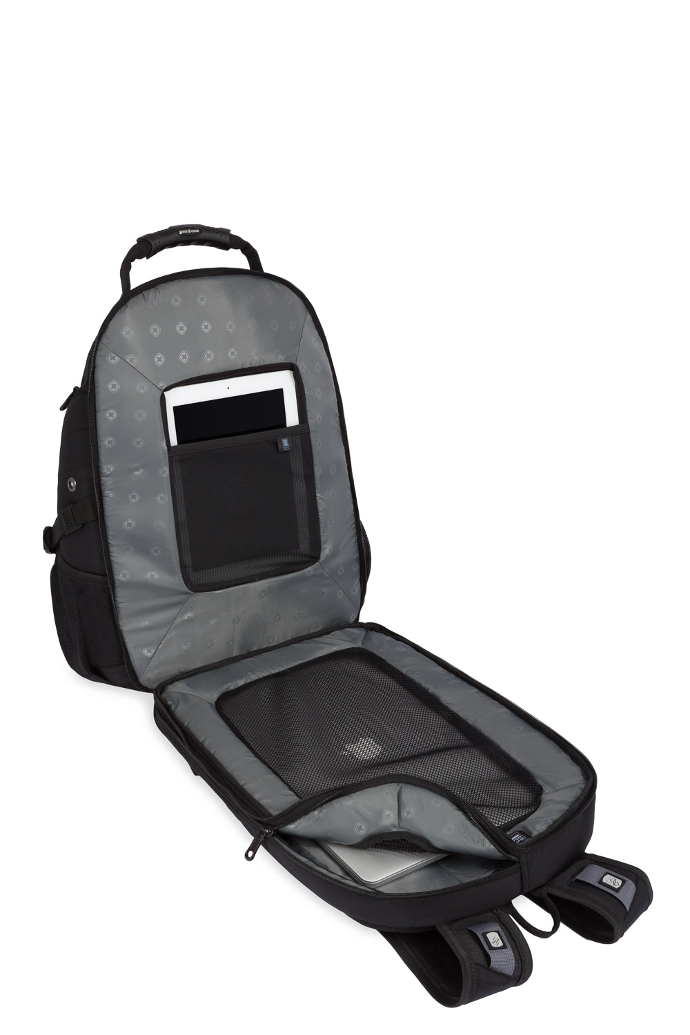 SWISSGEAR 1900 Embroid ScanSmart Laptop Backpack - Black/Black - 05