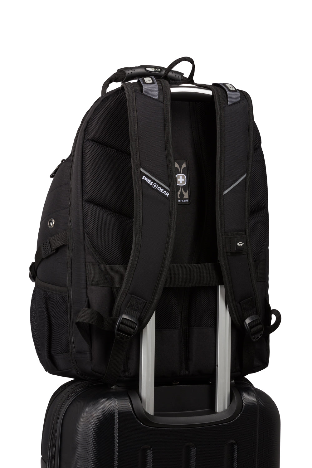 SWISSGEAR 1900 Embroid ScanSmart Laptop Backpack - Black/Black - 09