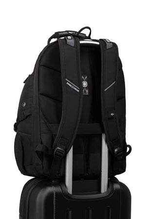 SWISSGEAR 1900 Embroid ScanSmart Laptop Backpack - Black/Black - 09