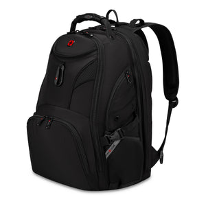 SWISSGEAR 1900 Embroid ScanSmart Laptop Backpack - Black - 01