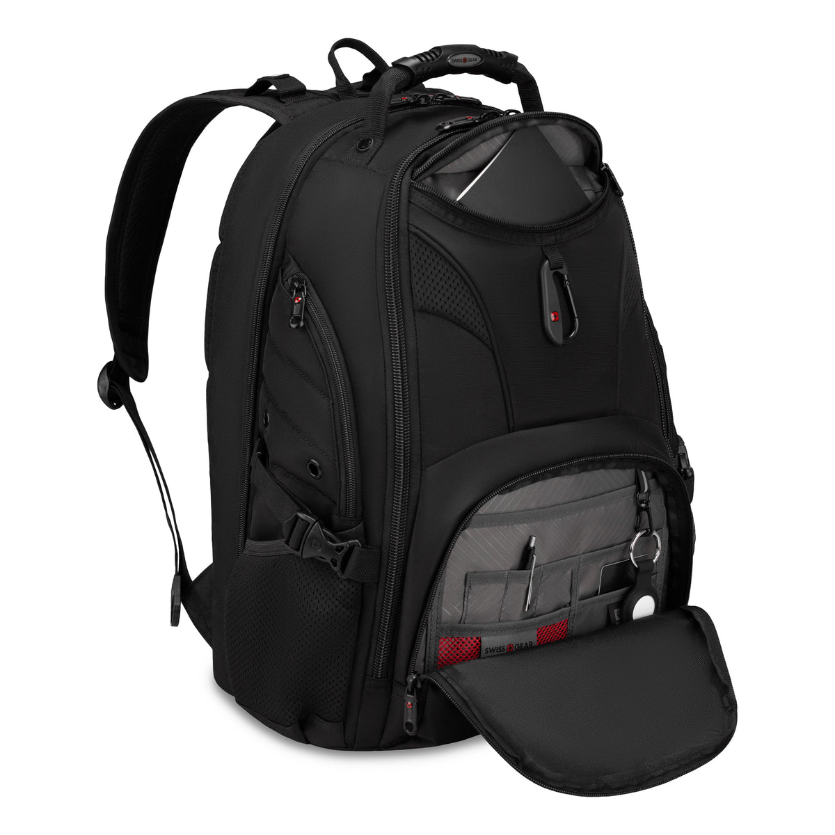 SWISSGEAR 1900 Embroid ScanSmart Laptop Backpack - Black - 05