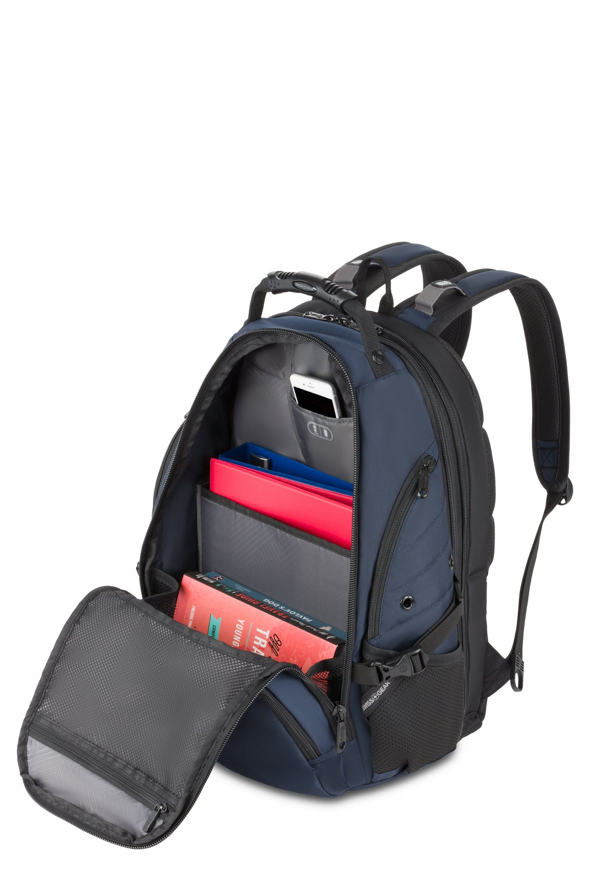 SWISSGEAR 1900 Embroid ScanSmart Laptop Backpack - Navy - 06