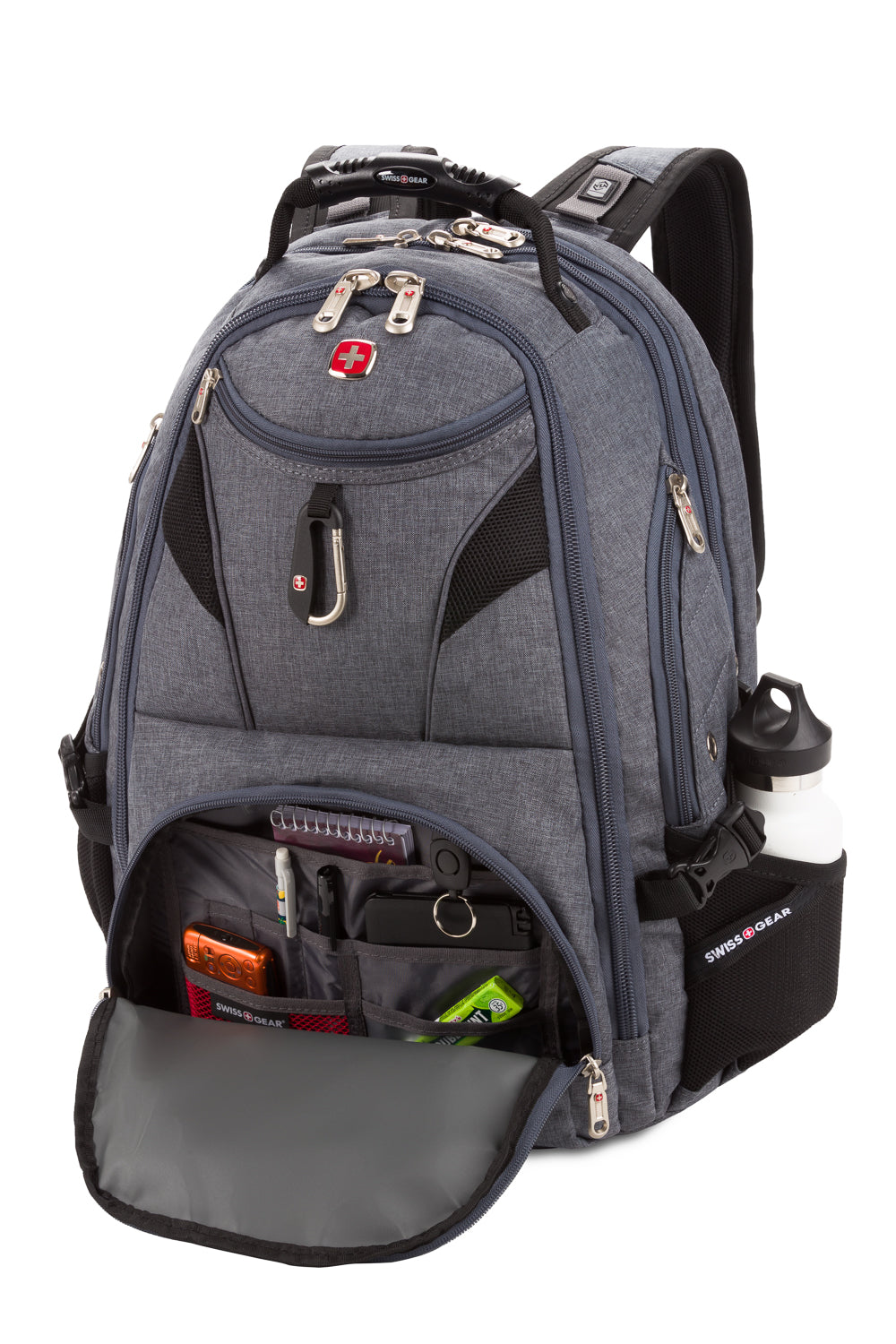 SWISSGEAR 1900 Embroid ScanSmart Laptop Backpack - Grey - 04