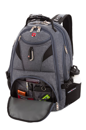 SWISSGEAR 1900 Embroid ScanSmart Laptop Backpack - Grey - 04
