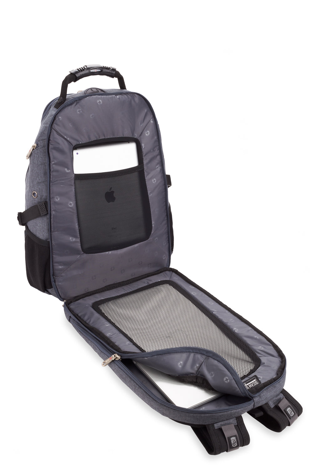 SWISSGEAR 1900 Embroid ScanSmart Laptop Backpack - Grey - 07